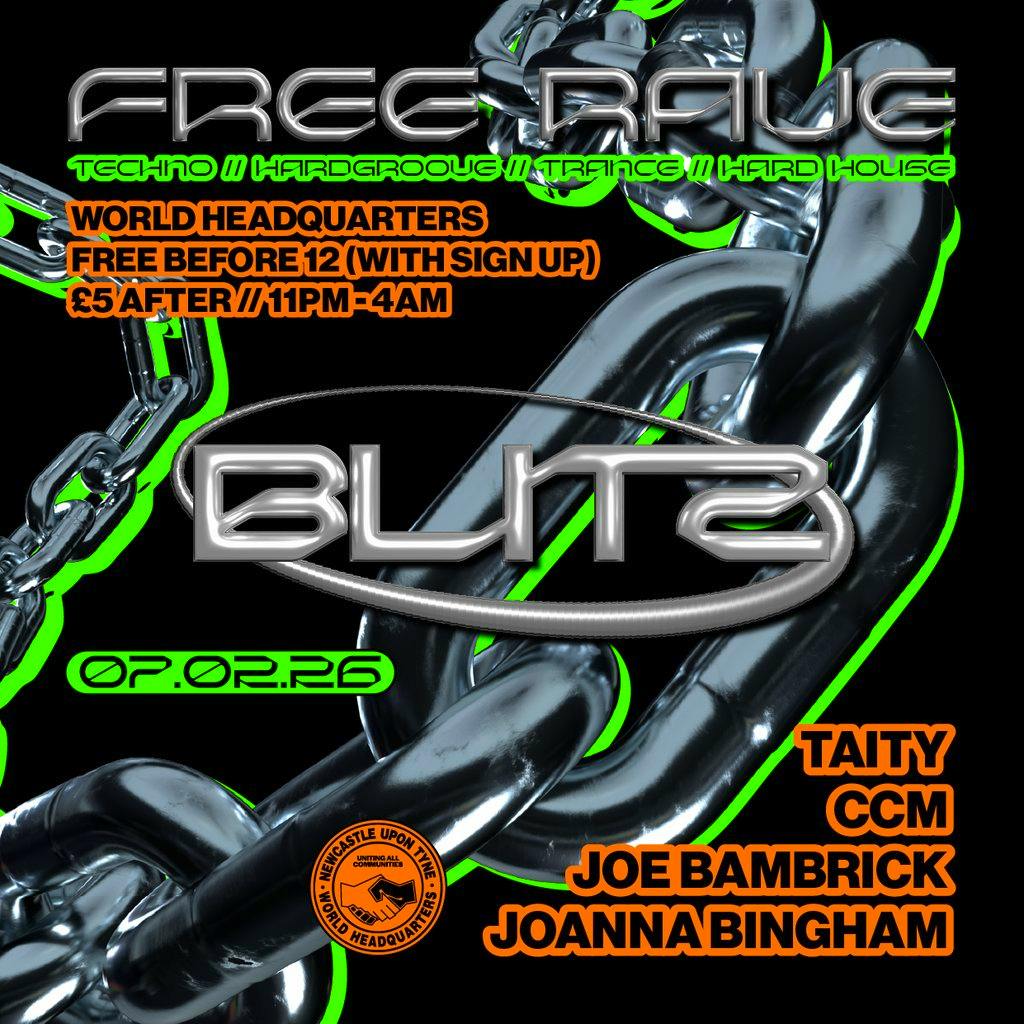 BLITZ - Techno/Hardgroove/Trance/Hard Dance - FREE RAVE at World Headquarters