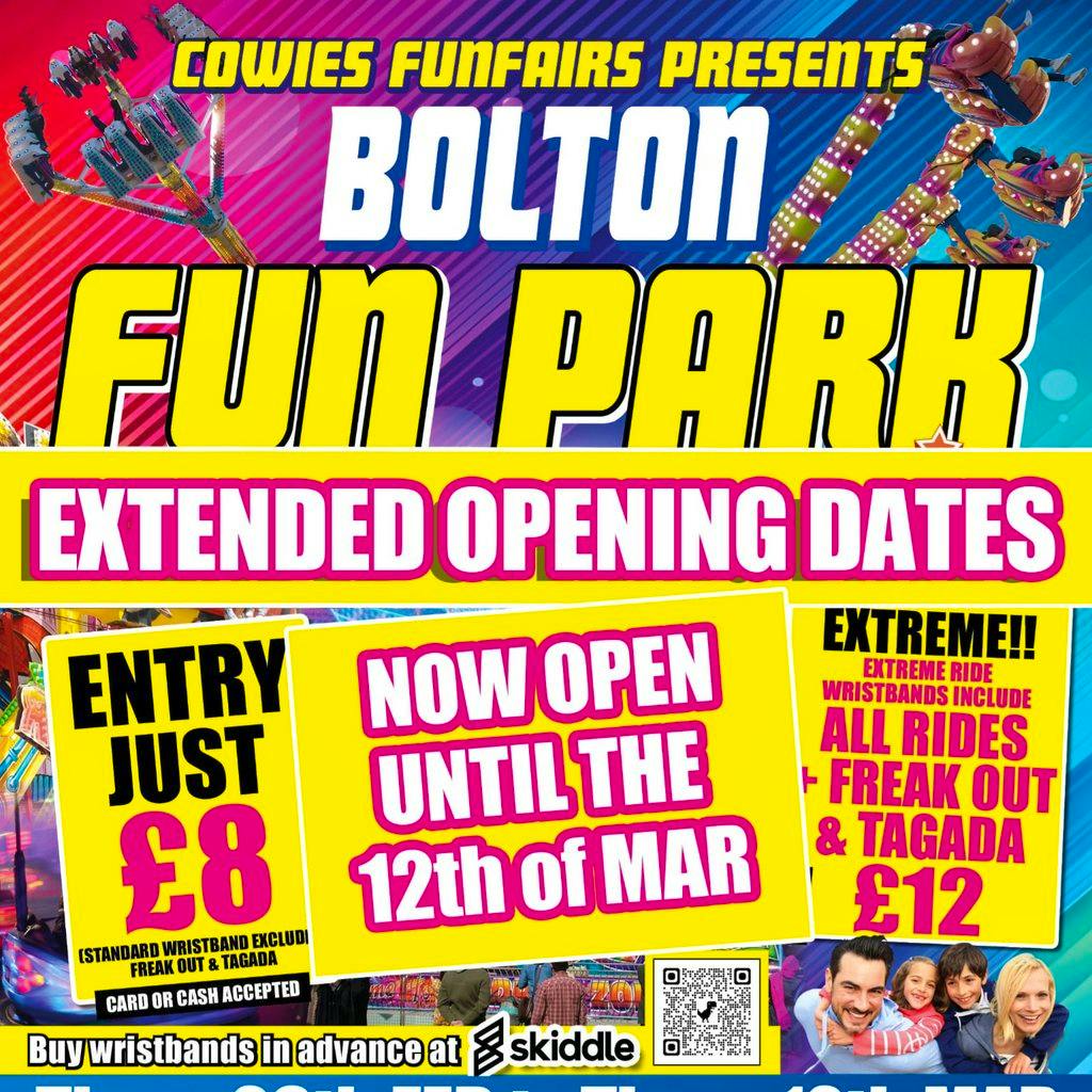 Cowie's FunFairs Presents Bolton Fun Park at Bolton Town Centre