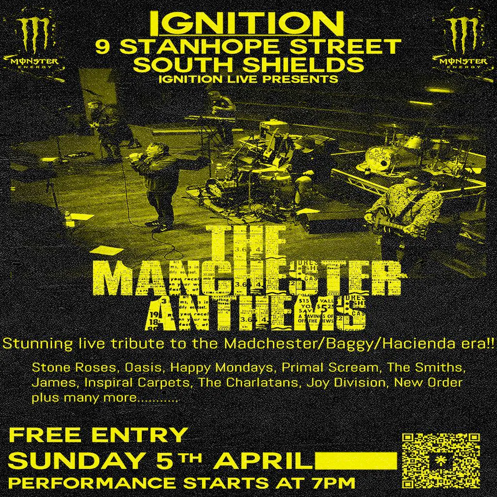 The Manchester Anthems Easter Sunday at Ignition South Shields
