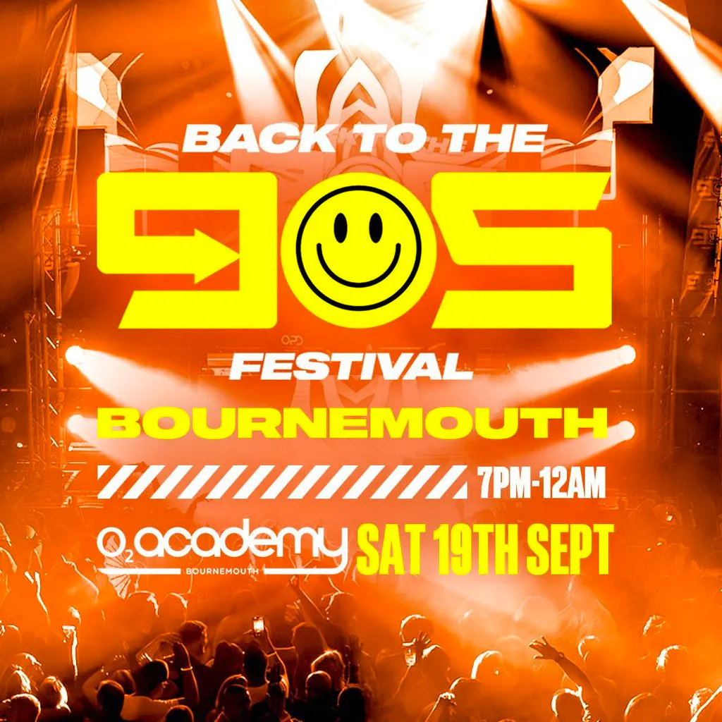 Back To The 90s Festival - Saturday 19th Sept - O2 Academy at O2 Academy Bournemouth