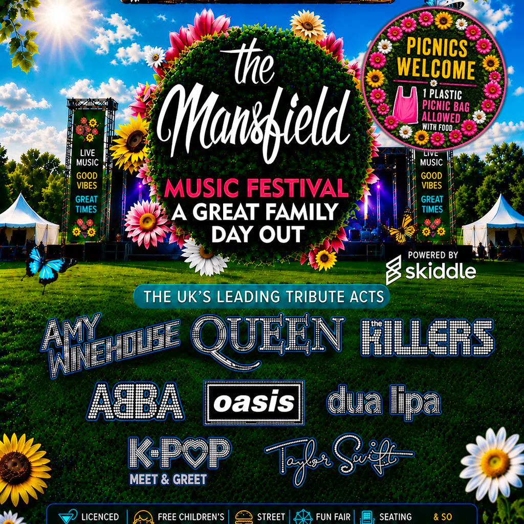 Mansfield Music Festival 2026  (Your ultimate family day out!) at Mansfield Rugby Union Football Club