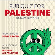 Pub Quiz for Palestine at Stage And Radio
