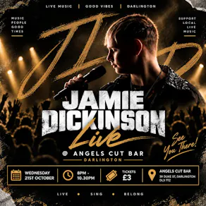 Jamie Dickinson Live @ Angels Cut Bar Darlington