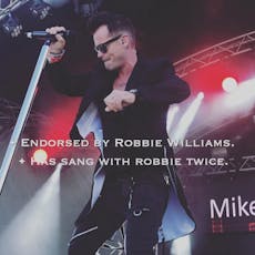 Mike Andrew as Robbie Williams at Theatr Twm O'r Nant 
