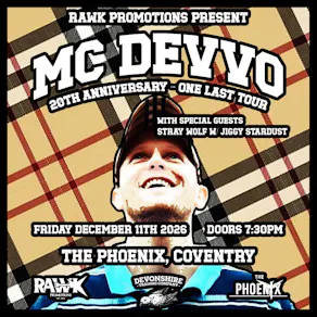 MC Devvo + Stray Wolf - VENUE CHANGE - Arches Venue