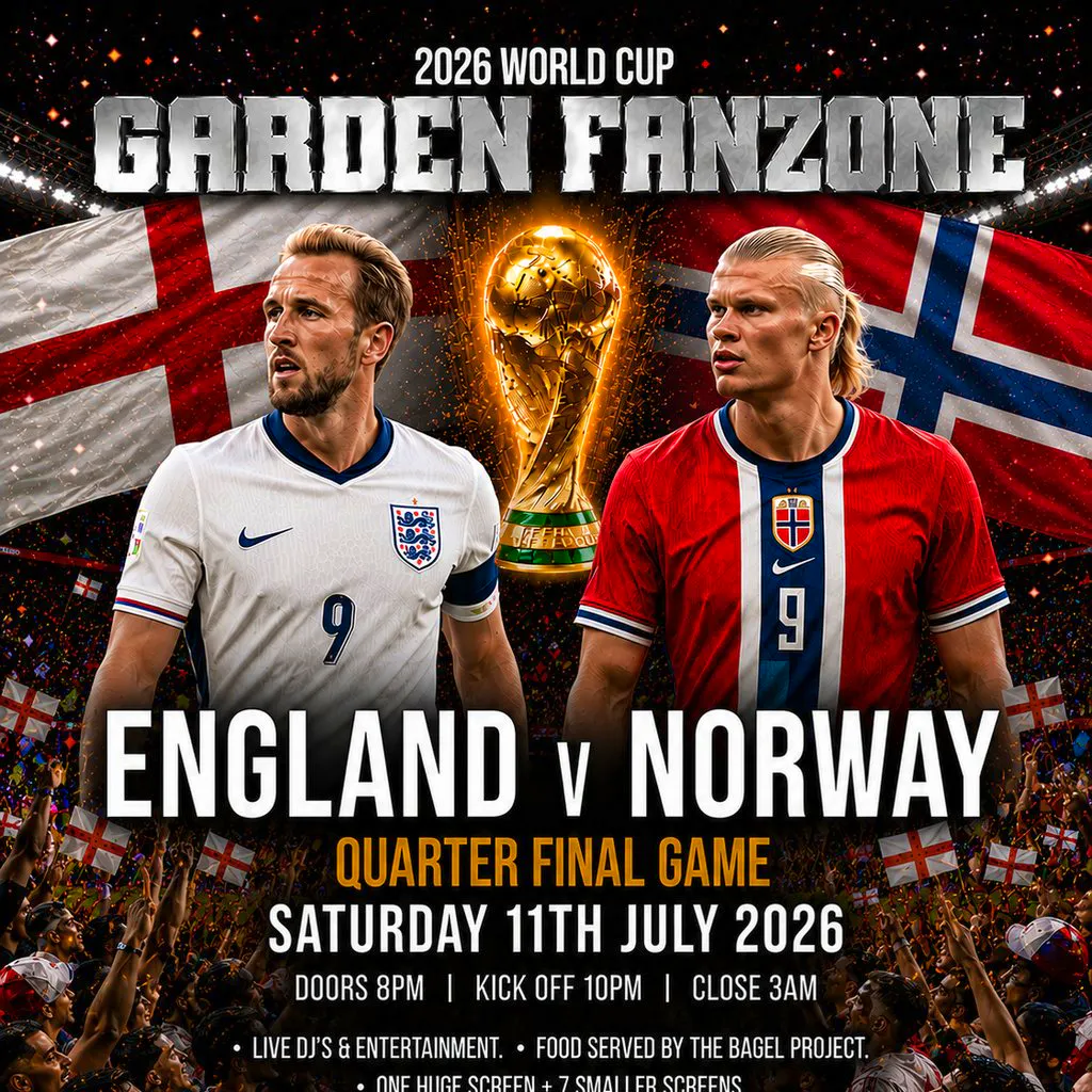 England v Norway - World Cup Quarter Final Live - Garden Fanzone at Nottingham Secret Garden