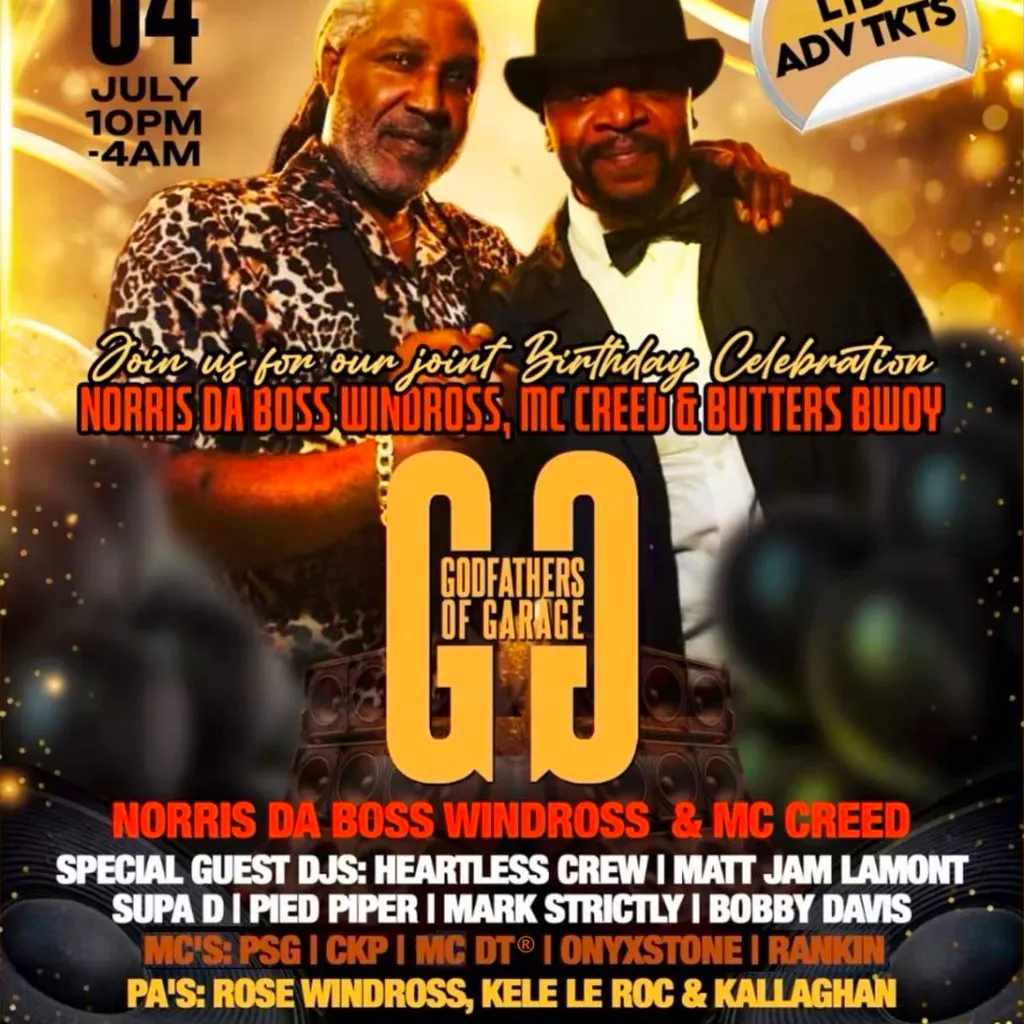 Godfathers of Garage 4th July @ Faces nightclub Gant hill Essex at Faces