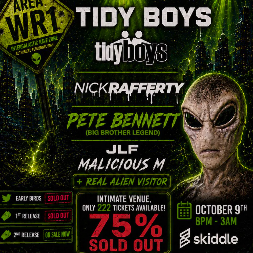 FLAUNT - Alien Invasion With The TIDY BOYS (75% sold out) at Atique Room At The Velvet Lounge