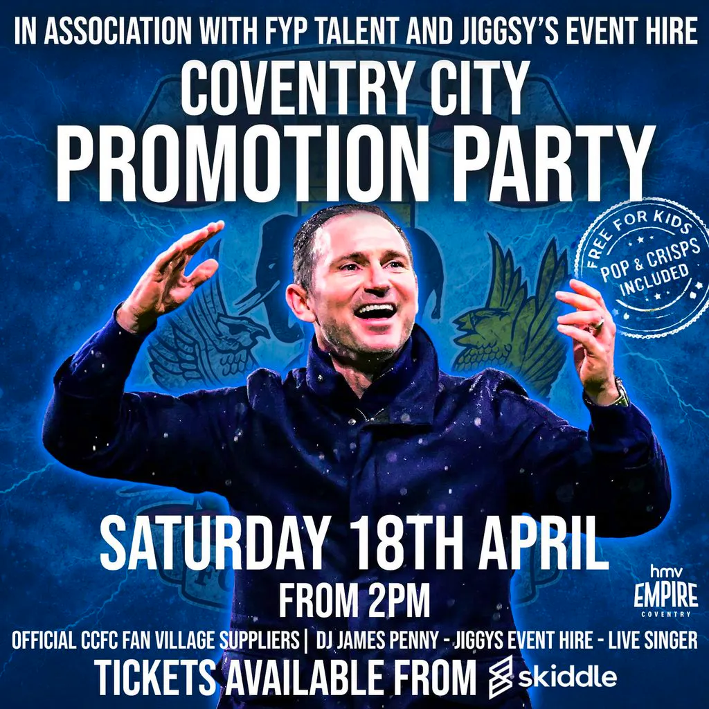 Coventry City Promotion Party! at HMV EMPIRE COVENTRY