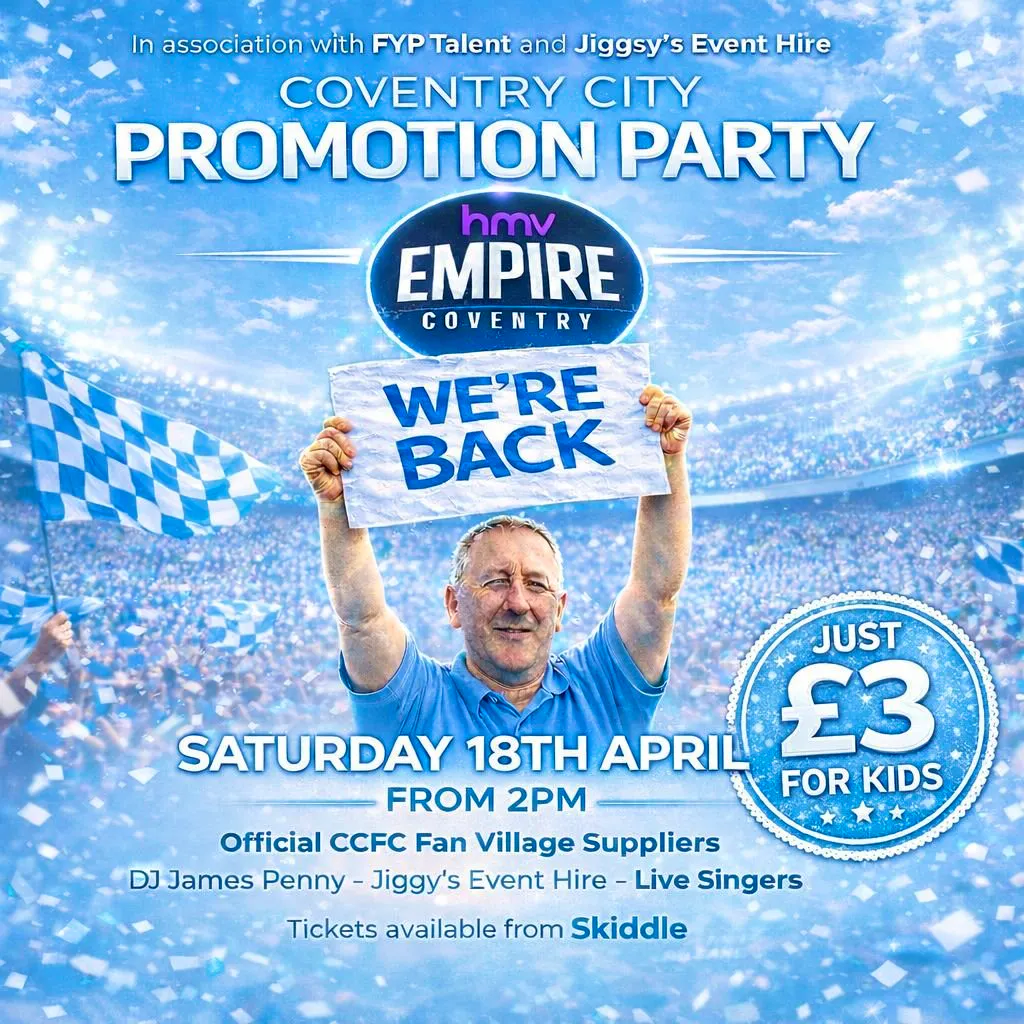 Coventry City Promotion Party! at HMV EMPIRE COVENTRY