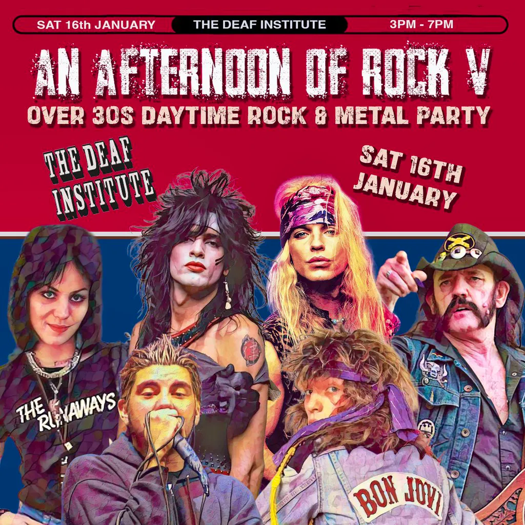 An Afternoon of Rock: MANCHESTER (Over 30s Rock/Metal) 3pm-7pm at The Deaf Institute