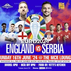 Euro England Vs Serbia at The Manchester Lounge
