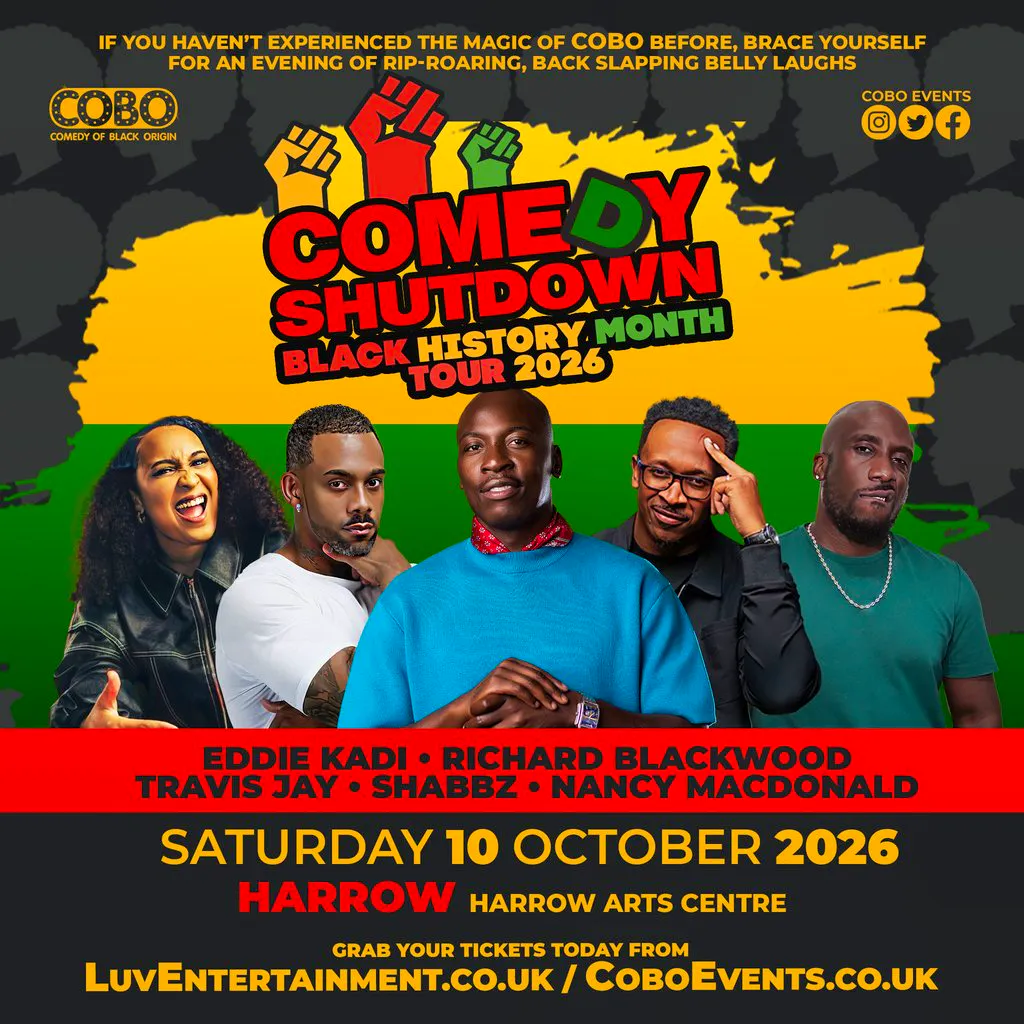 COBO : Comedy Shutdown | Black History Month Special - Harrow at Harrow Art Centre