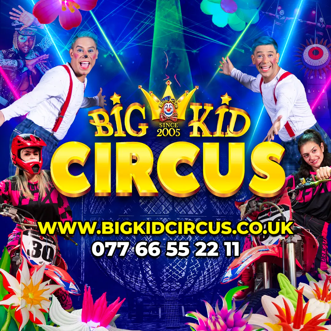 Big Kid Circus Sheffield Tickets Meadowhall Orange Carpark Sheffield