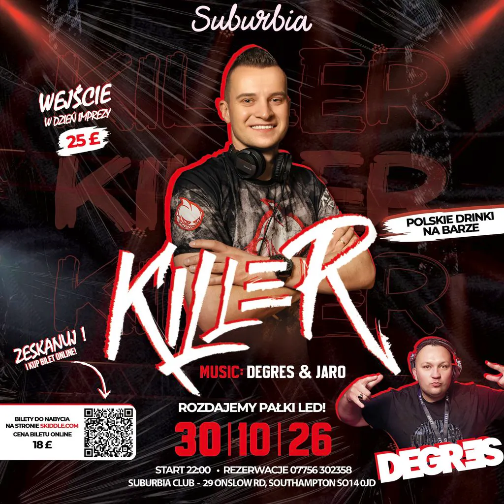 DJ Killer W at Suburbia Southampton