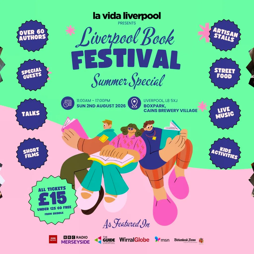 Liverpool Book Festival August 2026 at Boxpark Liverpool