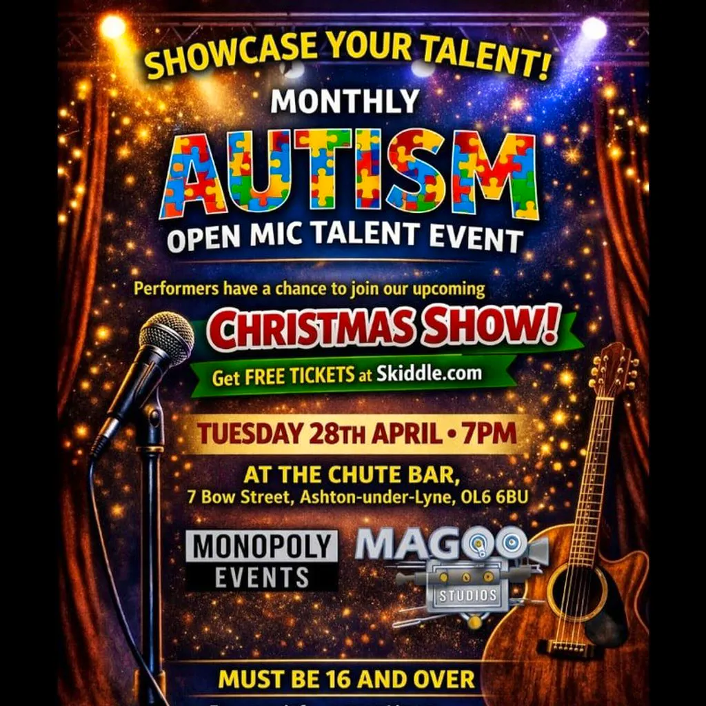 Monthly Autism Open Mic Event at Chute Bar