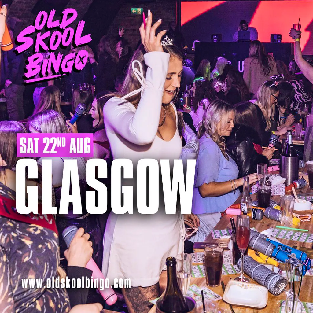 Old Skool Bingo Sat 22nd August Glasgow at Manuka