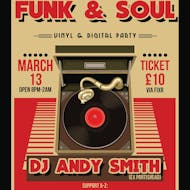 A Night Of Vinyl Funk & Soul With DJ Andy Smith (Ex Portishead) at Bomba Exeter