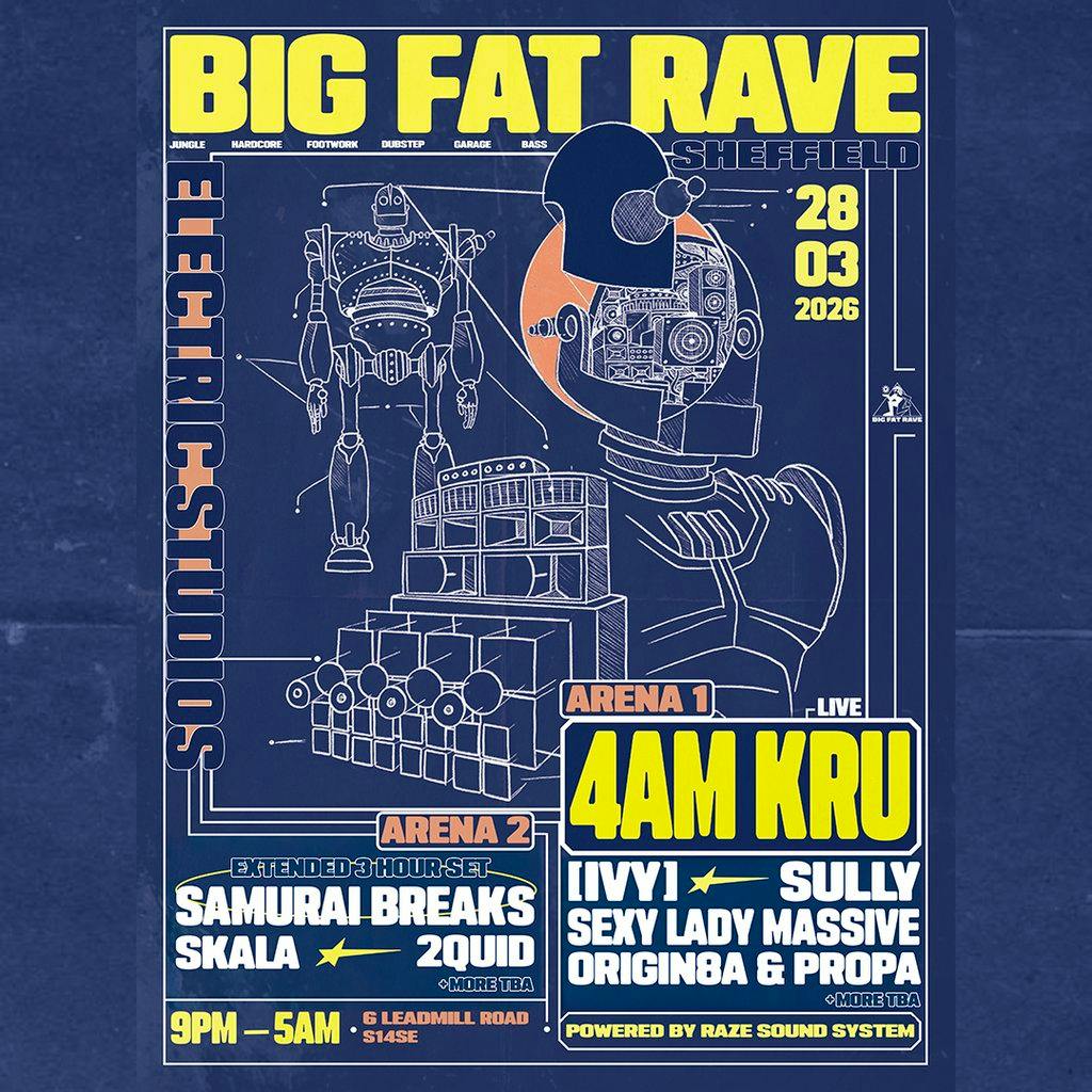 BIG FAT RAVE: 4am Kru & Many More / Powered By Raze Sound System at Electric Studios