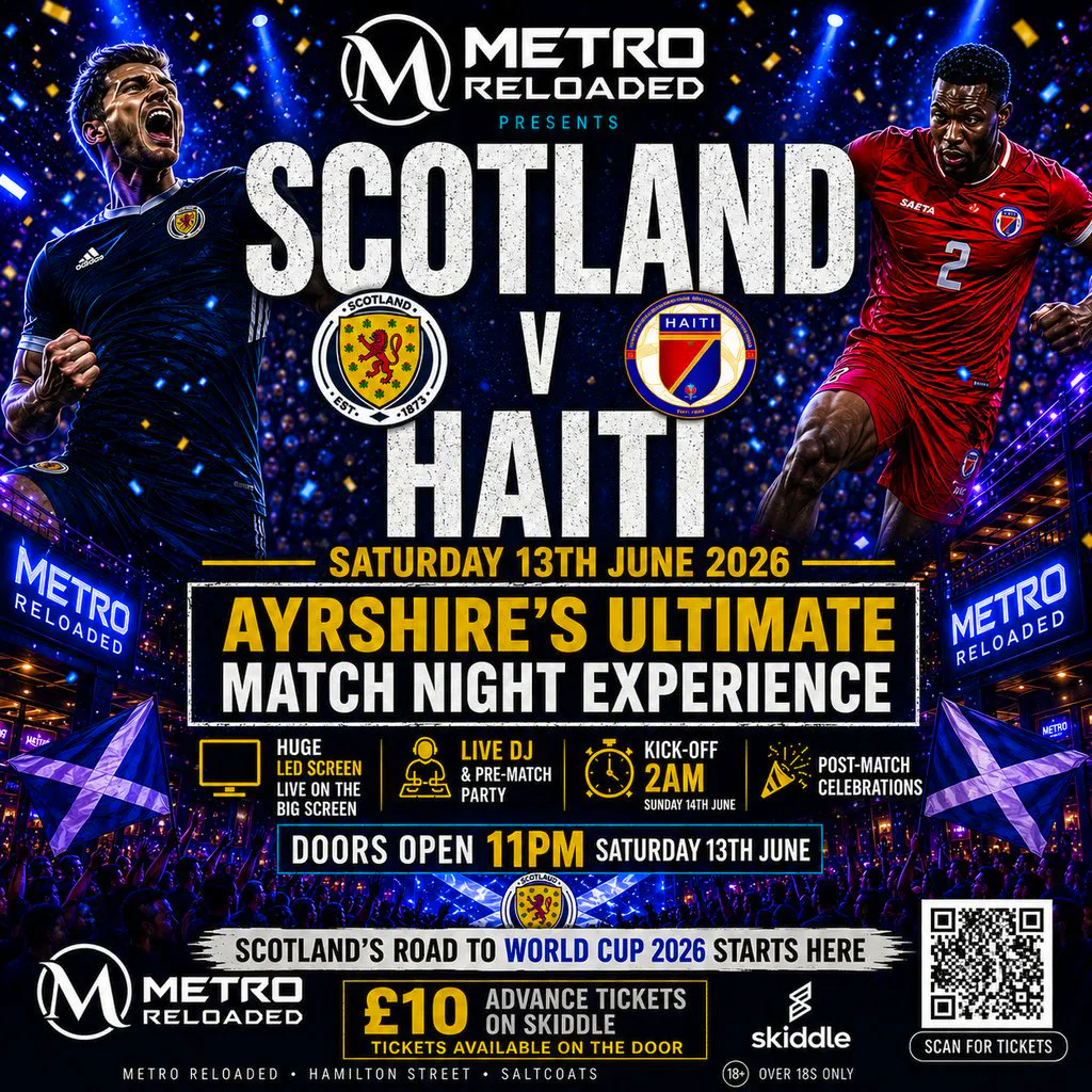 Scotland Live On The Big Screen | Metro Reloaded|DJ Party Night at Metro Reloaded