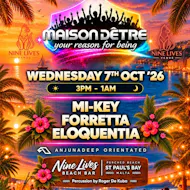 Maison D'etre Malta Anjunadeep 7th Oct Pre Party #1 at Nine Lives Beach Bar And Restaurant