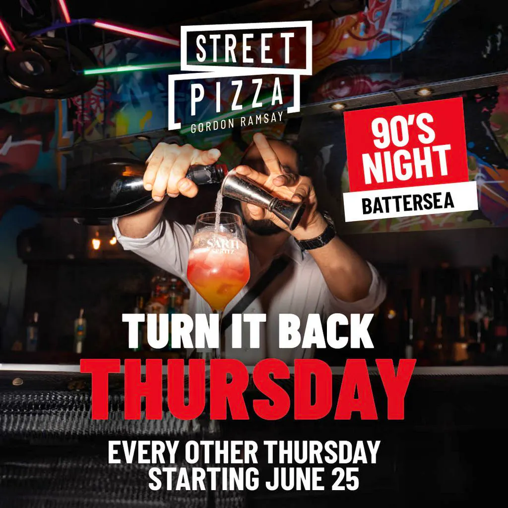 90s Night at Street Pizza Battersea