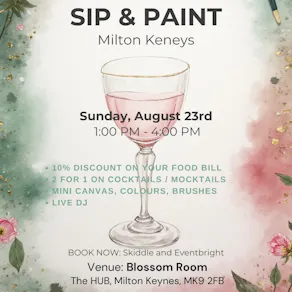 SIP & PAINT- Party Milton Keynes