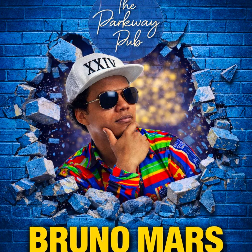 Bruno Mars Tribute by JJ Gibson at The Parkway Sports Bar, Lounge And Function Suite