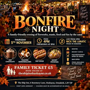 Bonfire Night at The Ship Inn Haskayne