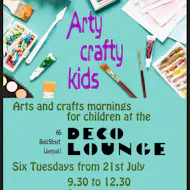 Arty Crafty Kids - Summer Holiday Workshops at Deco Lounge