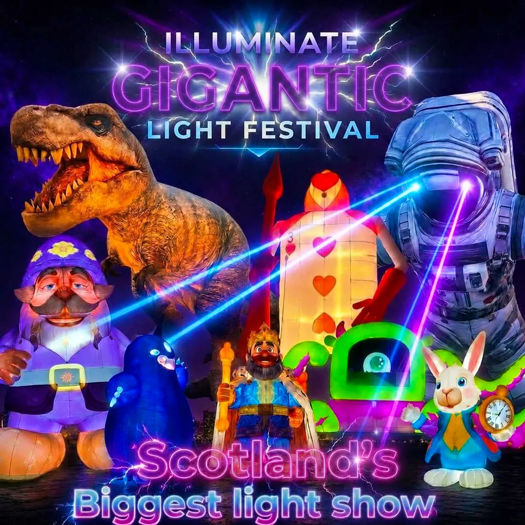 Illuminate Gigantic light festival at Barnhill Farm
