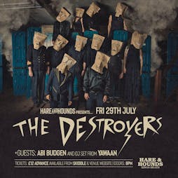 The Destroyers Tickets | Hare And Hounds Birmingham  | Fri 29th July 2022 Lineup