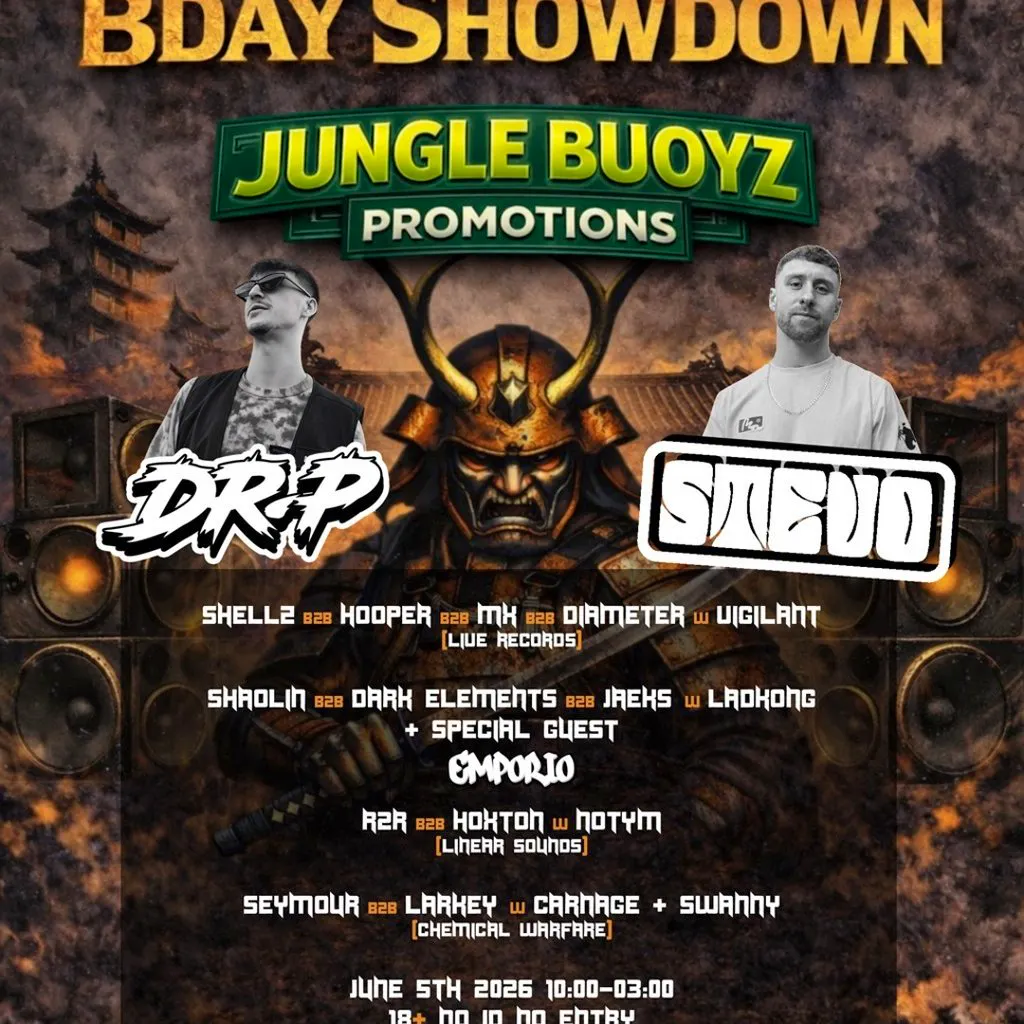 Jungle Buoyz Promotions: SHAOLINS BDAY SHOWDOWN at Billy Bootleggers Nottingham