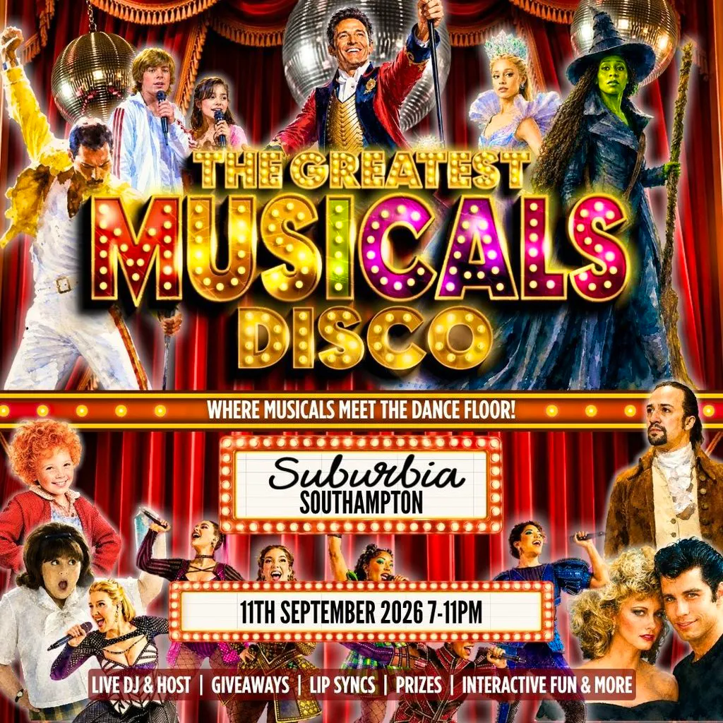 The Greatest Musicals Disco at Suburbia Southampton