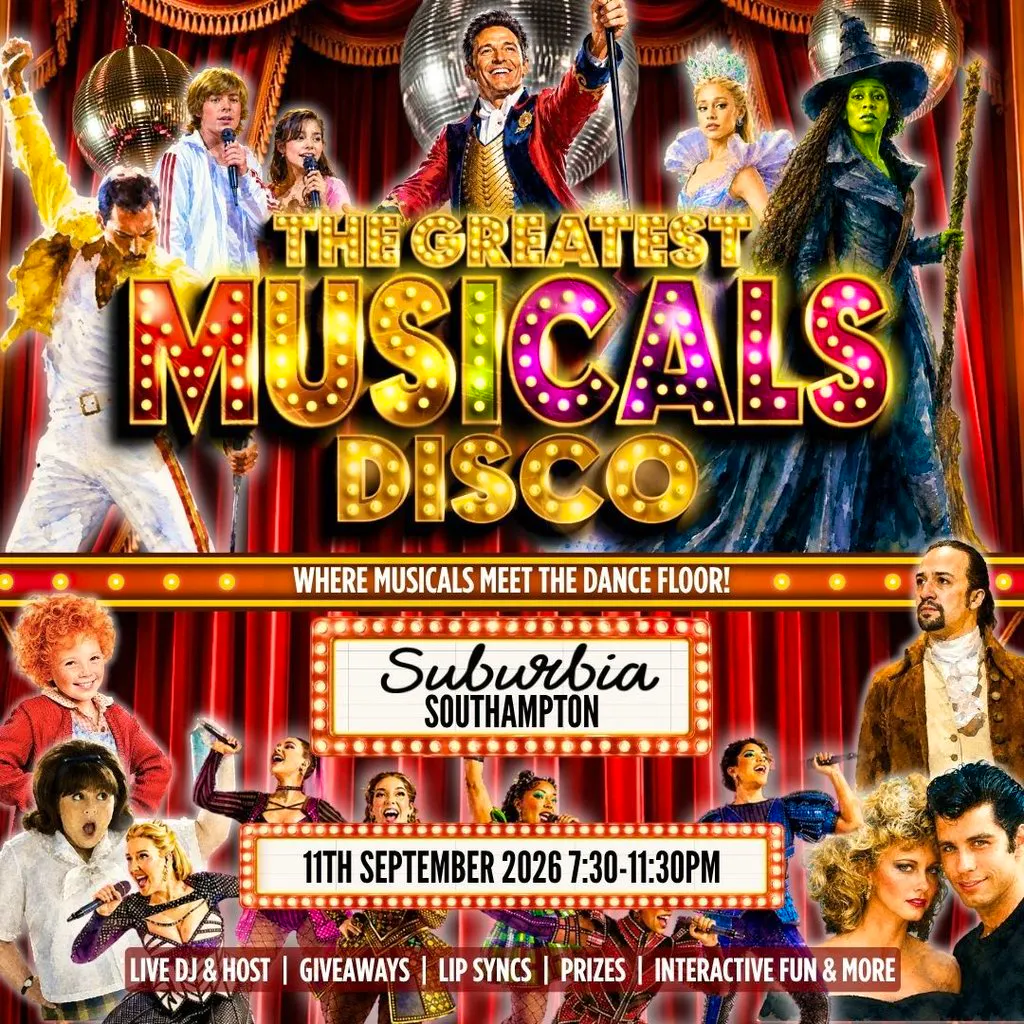 The Greatest Musicals Disco at Suburbia Southampton