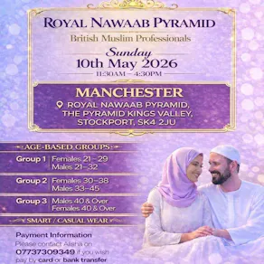 Muslim Marriage Events Manchester - 3 Age Groups