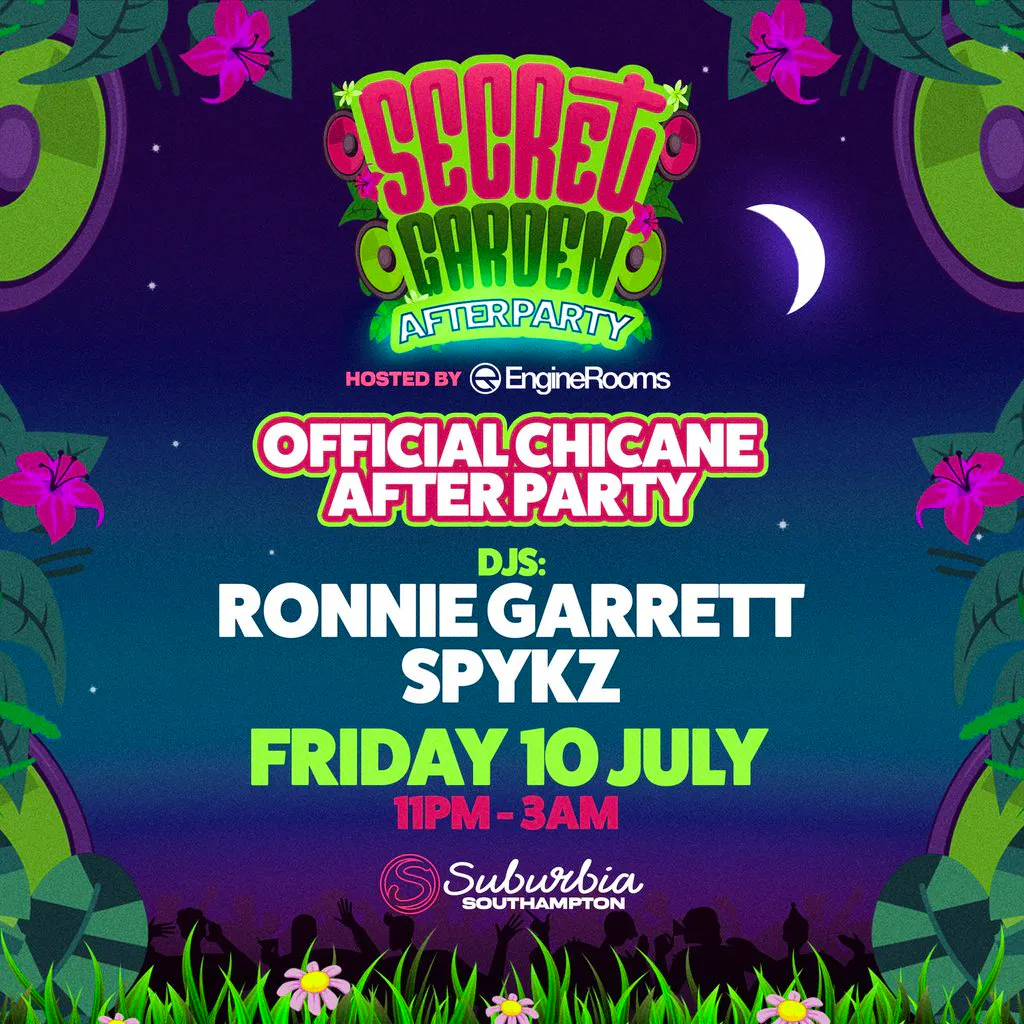 Chicane In The Garden Official Afterparty | Suburbia Southampton at Suburbia Southampton
