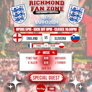 England v Slovenia - Euro Group Game 3 - Richmond Fanzone Surrey
