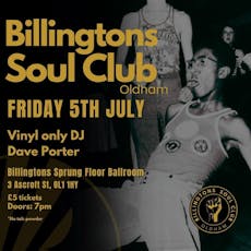 Billingtons Soul Club at Billingtons