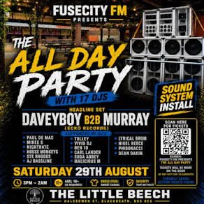 FUSECITY FM Presents The All Day Party