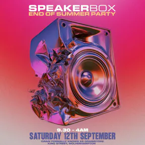 SpeakerBox - End Of Summer Party