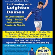 An evening with Everton legend Leighton Baines at Devonshire House Hotel
