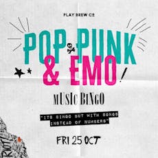 Pop Punk & Emo Music Bingo at Play Brew Taproom
