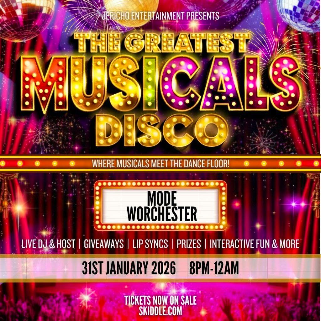 The Greatest MUSICALS Disco - Worcester at Mode Worcester