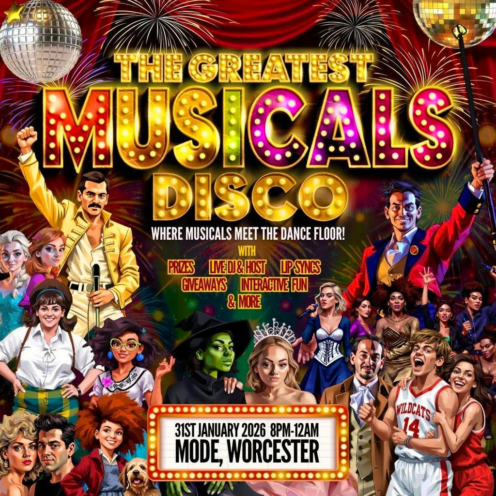 The Greatest MUSICALS Disco - Worcester at Mode Worcester