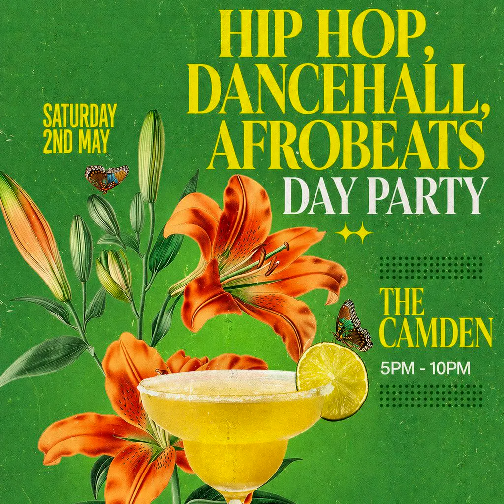 Hip Hop, Dancehall, Afrobeats Day Party (£5 B4 7PM With Ticket) at The Camden Bar