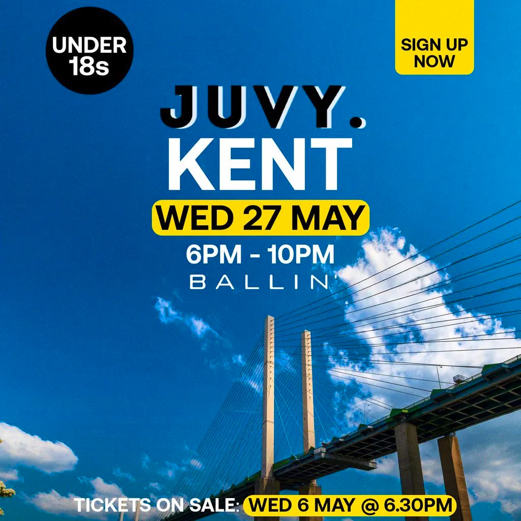 JUVY Under 18s - May Tour - Wednesday 27th May - KENT at BALLIN' Maidstone