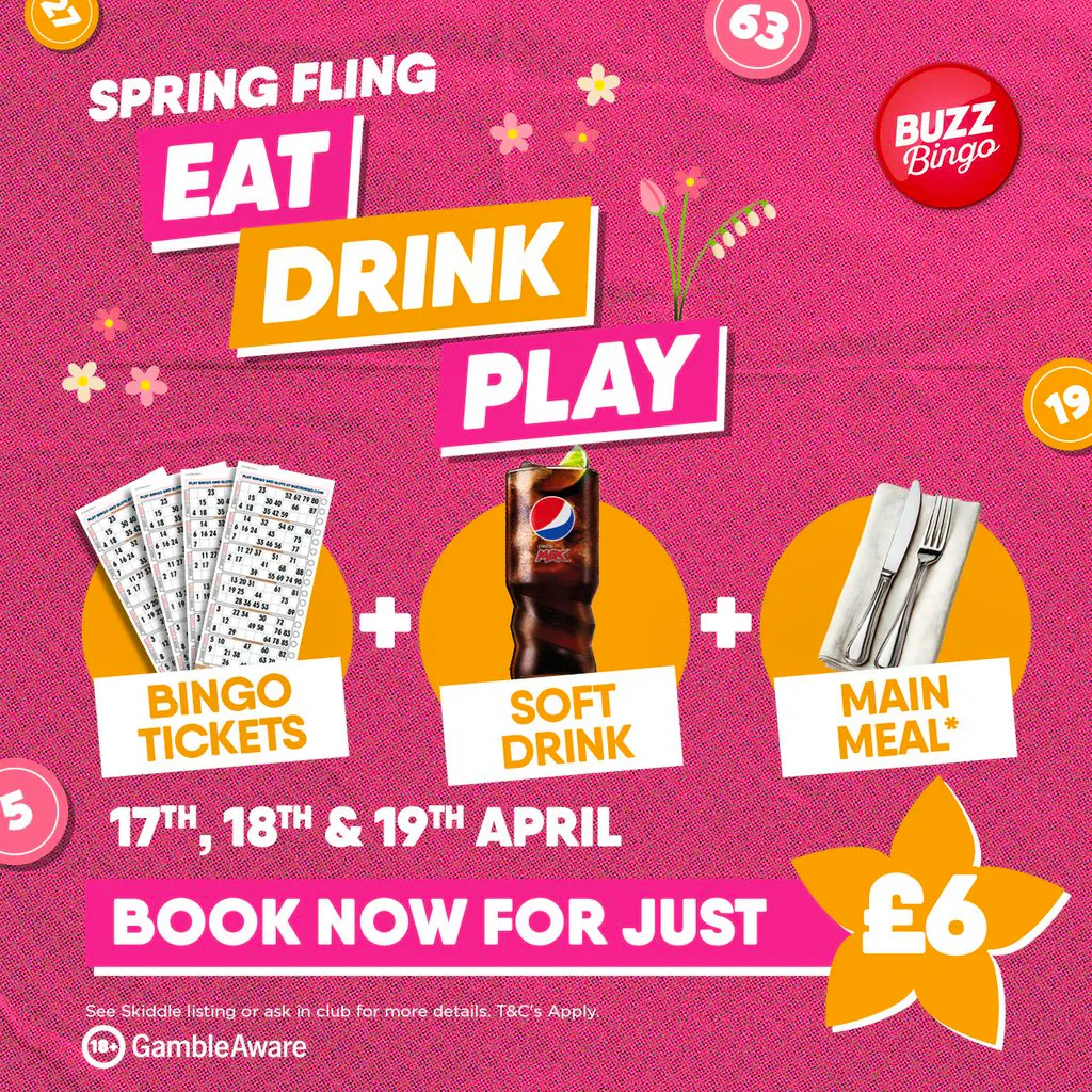 Spring Fling Tickets - Buzz Bingo Coatbridge 17/04 at Buzz Bingo Coatbridge
