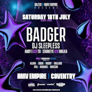 Dazed: BADGER, DJ SLEEPLESS, BOGGED OUT +++ at HMV EMPIRE COVENTRY